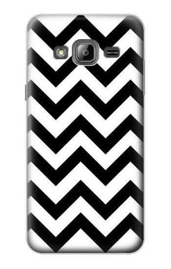 S1613 Chevron Zigzag Hülle Schutzhülle Taschen für Samsung Galaxy J3 (2016)
