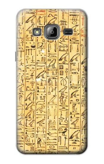 S1625 Egyptian Coffin Texts Hülle Schutzhülle Taschen für Samsung Galaxy J3 (2016)