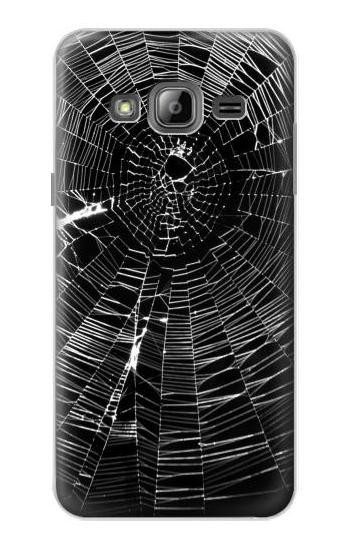 S2224 Spider Web Hülle Schutzhülle Taschen für Samsung Galaxy J3 (2016)