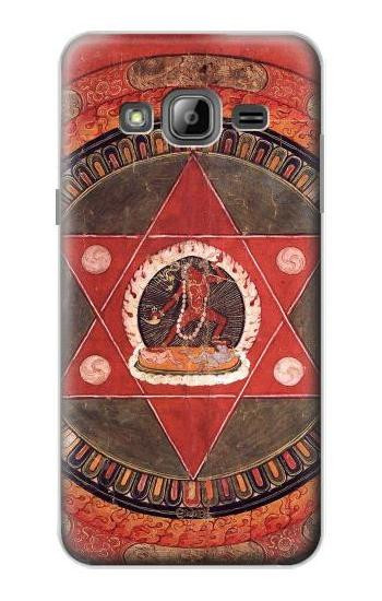 S2464 Tibetan Mandala of the Naropa Tradition Hülle Schutzhülle Taschen für Samsung Galaxy J3 (2016)