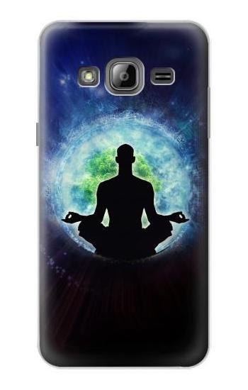 S2527 Yoga Nature Universe Hülle Schutzhülle Taschen für Samsung Galaxy J3 (2016)