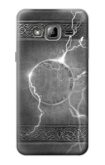 S2533 Thor Thunder Strike Hammer Hülle Schutzhülle Taschen für Samsung Galaxy J3 (2016)