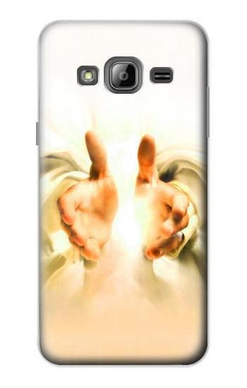 S2546 Hand of God Heaven Hülle Schutzhülle Taschen für Samsung Galaxy J3 (2016)