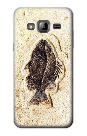 S2562 Fossil Fish Hülle Schutzhülle Taschen für Samsung Galaxy J3 (2016)