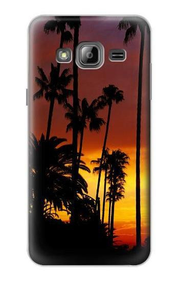 S2563 California Sunrise Hülle Schutzhülle Taschen für Samsung Galaxy J3 (2016)