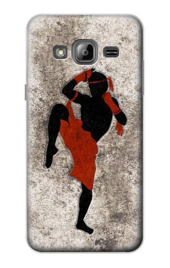 S2634 Muay Thai Kickboxing Martial Art Hülle Schutzhülle Taschen für Samsung Galaxy J3 (2016)