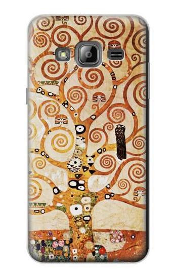 S2723 The Tree of Life Gustav Klimt Hülle Schutzhülle Taschen für Samsung Galaxy J3 (2016)