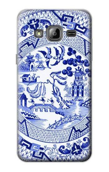 S2768 Willow Pattern Graphic Hülle Schutzhülle Taschen für Samsung Galaxy J3 (2016)