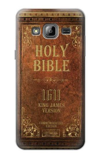 S2890 Holy Bible 1611 King James Version Hülle Schutzhülle Taschen für Samsung Galaxy J3 (2016)