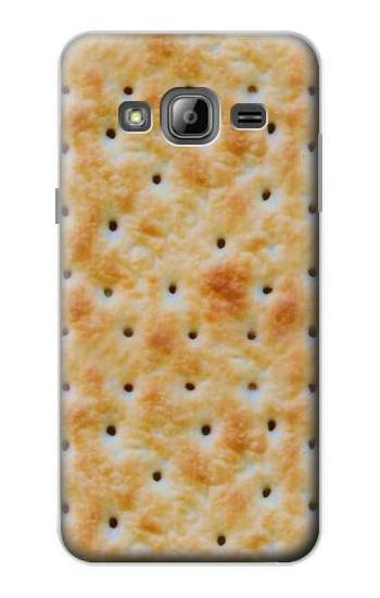 S2987 Cream Cracker Biscuits Hülle Schutzhülle Taschen für Samsung Galaxy J3 (2016)