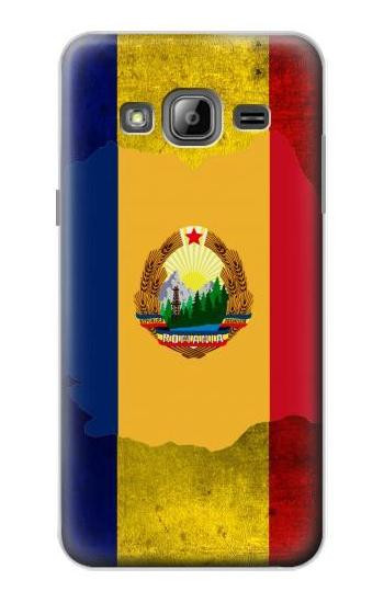 S3021 Romania Flag Hülle Schutzhülle Taschen für Samsung Galaxy J3 (2016)