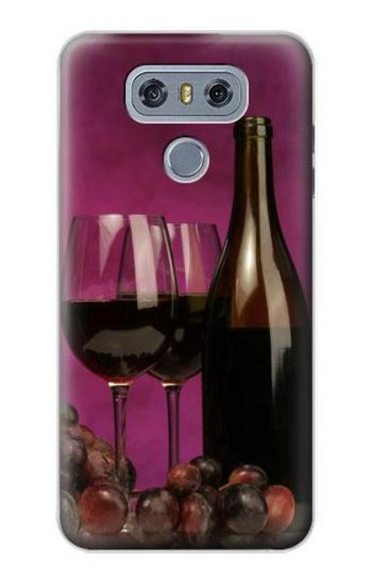S0910 Red Wine Hülle Schutzhülle Taschen für LG G6