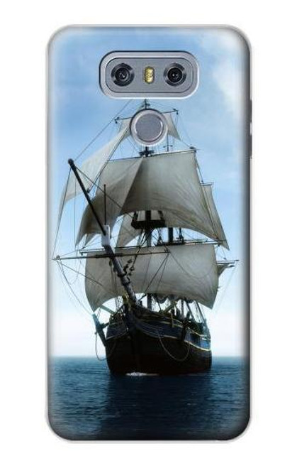 S1096 Sailing Ship in an Ocean Hülle Schutzhülle Taschen für LG G6