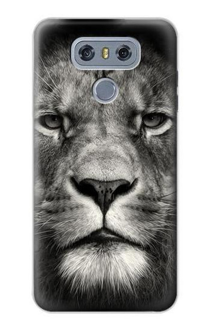 S1352 Lion Face Hülle Schutzhülle Taschen für LG G6