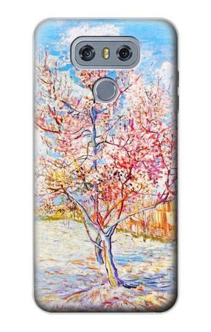 S2450 Van Gogh Peach Tree Blossom Hülle Schutzhülle Taschen für LG G6