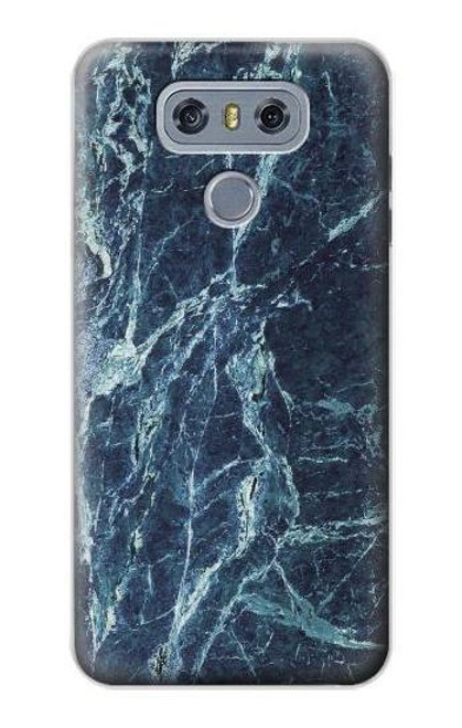S2799 Light Blue Marble Stone Graphic Printed Hülle Schutzhülle Taschen für LG G6