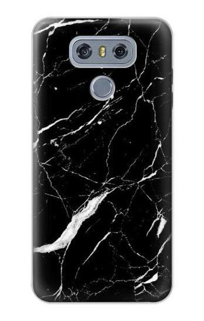 S2895 Black Marble Graphic Printed Hülle Schutzhülle Taschen für LG G6