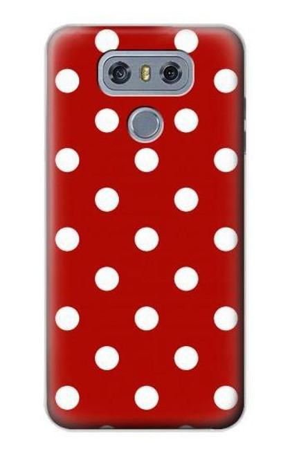 S2951 Red Polka Dots Hülle Schutzhülle Taschen für LG G6
