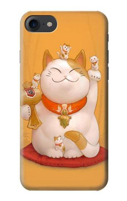 S1217 Maneki Neko Lucky Cat Hülle Schutzhülle Taschen für iPhone 7, iPhone 8