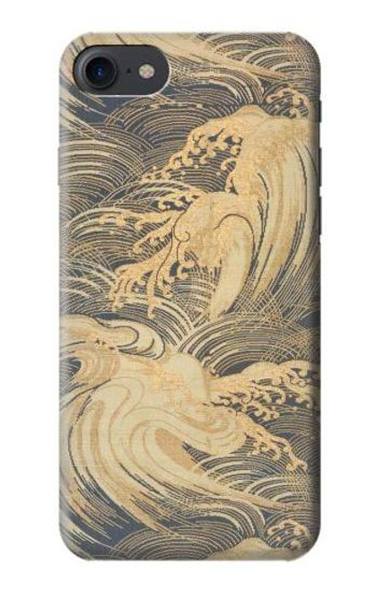 S2680 Japan Art Obi With Stylized Waves Hülle Schutzhülle Taschen für iPhone 7, iPhone 8