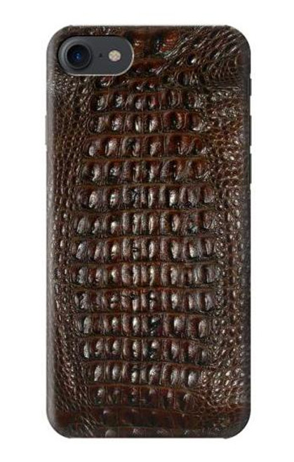 S2850 Brown Skin Alligator Graphic Printed Hülle Schutzhülle Taschen für iPhone 7, iPhone 8