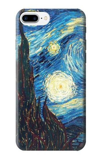 S0582 Van Gogh Starry Nights Hülle Schutzhülle Taschen für iPhone 7 Plus, iPhone 8 Plus