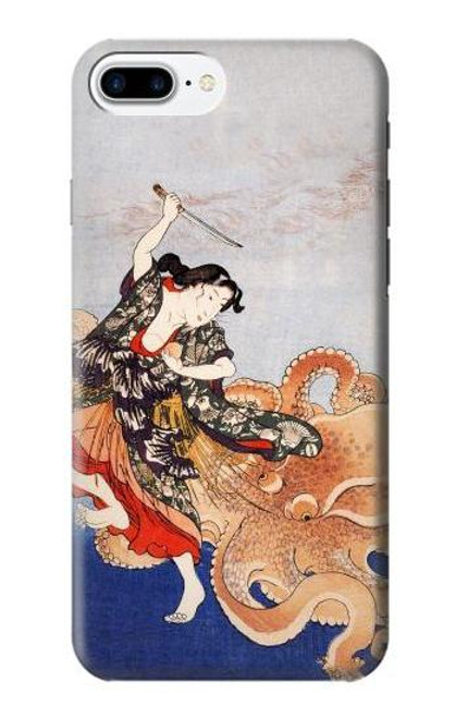 S2496 Japan Art Utagawa Kuniyoshi Tamatori Hülle Schutzhülle Taschen für iPhone 7 Plus, iPhone 8 Plus