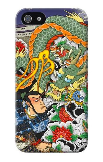 S0454 Japan Tattoo Hülle Schutzhülle Taschen für iPhone 5 5S SE