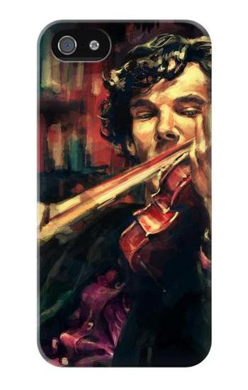 S0723 Violin Art Paint Hülle Schutzhülle Taschen für iPhone 5 5S SE