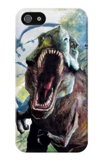 S1453 Trex Tyrannosaurus Rex Dinosaur Hülle Schutzhülle Taschen für iPhone 5 5S SE