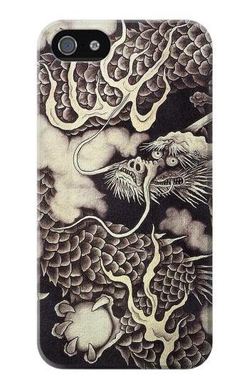 S2719 Japan Painting Dragon Hülle Schutzhülle Taschen für iPhone 5 5S SE