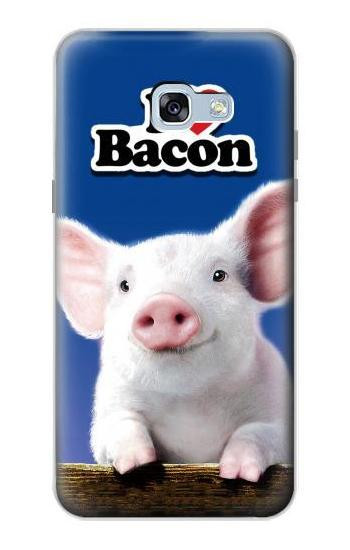 S0608 I Love Bacon Cute Baby Pig Hülle Schutzhülle Taschen für Samsung Galaxy A5 (2017)