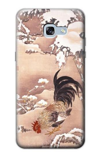 S1332 Ito Jakuchu Rooster Hülle Schutzhülle Taschen für Samsung Galaxy A5 (2017)