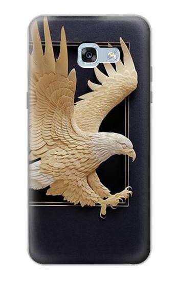 S1383 Paper Sculpture Eagle Hülle Schutzhülle Taschen für Samsung Galaxy A5 (2017)