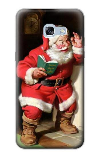 S1417 Santa Claus Merry Xmas Hülle Schutzhülle Taschen für Samsung Galaxy A5 (2017)