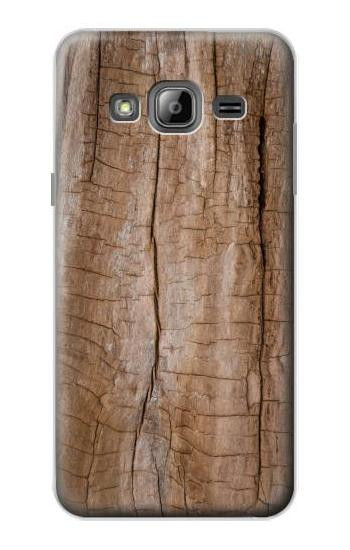 S0599 Wood Graphic Printed Hülle Schutzhülle Taschen für Samsung Galaxy J3 (2016)