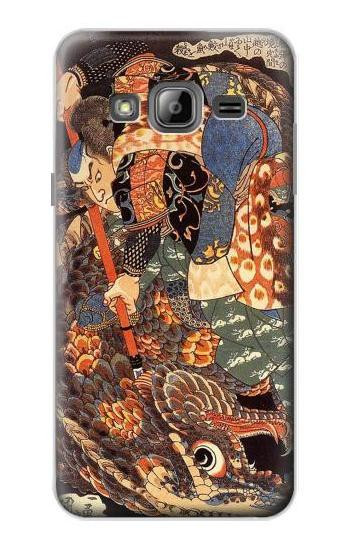 S0914 Ronin Miyamoto Musashi Hülle Schutzhülle Taschen für Samsung Galaxy J3 (2016)