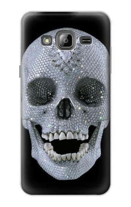 S1286 Diamond Skull Hülle Schutzhülle Taschen für Samsung Galaxy J3 (2016)