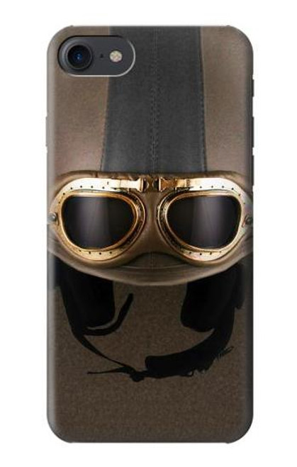 S2645 Vintage Brown Goggles Motorcycle Helmet Hülle Schutzhülle Taschen für iPhone 7, iPhone 8