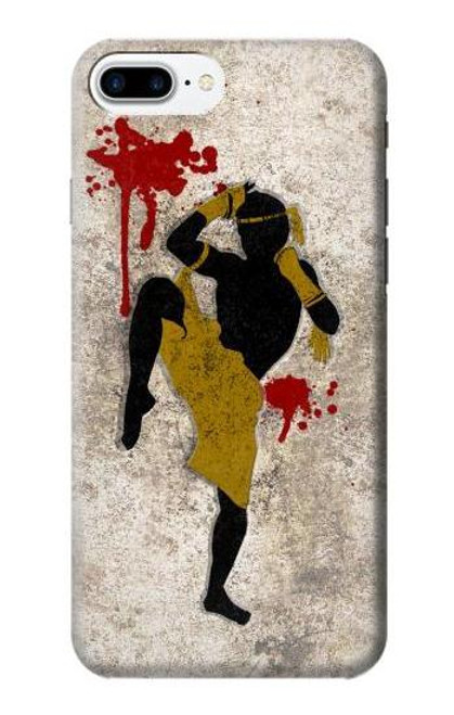 S2635 Muay Thai Kickboxing Fight Blood Hülle Schutzhülle Taschen für iPhone 7 Plus, iPhone 8 Plus
