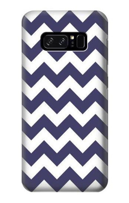 S2345 Navy Blue Shavron Zig Zag Pattern Hülle Schutzhülle Taschen für Note 8 Samsung Galaxy Note8