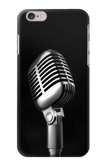 S1672 Retro Microphone Jazz Music Hülle Schutzhülle Taschen für iPhone 6 6S