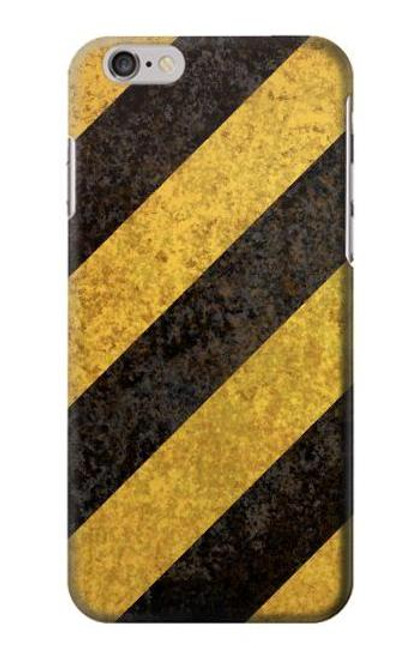 S2231 Yellow and Black Line Hazard Striped Hülle Schutzhülle Taschen für iPhone 6 6S