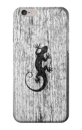 S2446 Gecko Wood Graphic Printed Hülle Schutzhülle Taschen für iPhone 6 6S