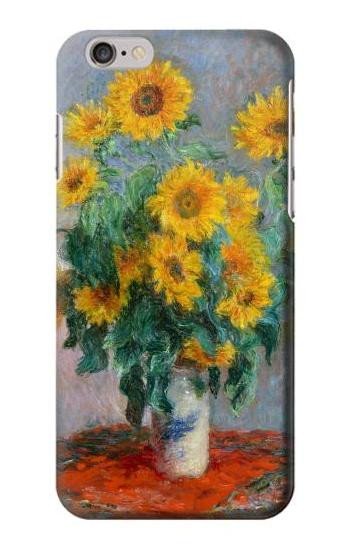 S2937 Claude Monet Bouquet of Sunflowers Hülle Schutzhülle Taschen für iPhone 6 6S