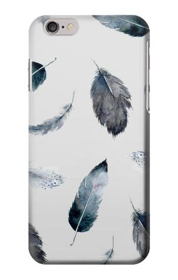 S3085 Feather Paint Pattern Hülle Schutzhülle Taschen für iPhone 6 6S