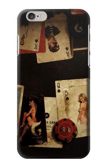 S1069 Old Vintage Sexy Poker Hülle Schutzhülle Taschen für iPhone 6 6S
