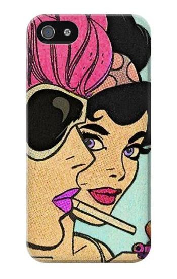 S3171 Girls Pop Art Hülle Schutzhülle Taschen für iPhone 5 5S SE