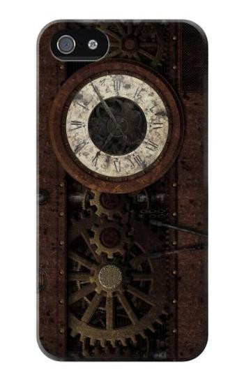 S3221 Steampunk Clock Gears Hülle Schutzhülle Taschen für iPhone 5 5S SE
