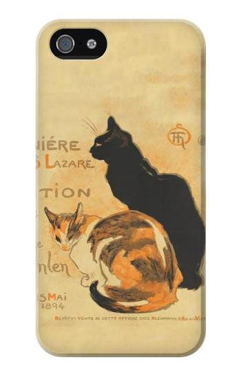 S3229 Vintage Cat Poster Hülle Schutzhülle Taschen für iPhone 5 5S SE